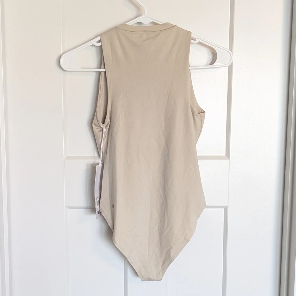 Lululemon Wundermost Nulu High Neck Sleeveless Bodysuit - Mojave Tan sz XS